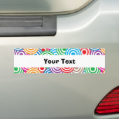 Persoonlijke bumpersticker (Op auto)