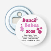 Persoonlijke Bunco Babe Button Flesopener (Voorkant)