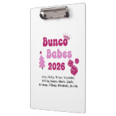 Persoonlijke Bunco Babe Klembord (Links)