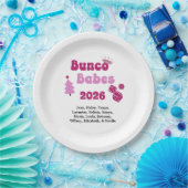 Persoonlijke Bunco Babe Papieren Bordje (Feest)