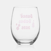 Persoonlijke Bunco Babe Wijnglas Zonder Voet (Voorkant)