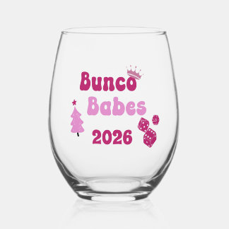 Persoonlijke Bunco Babe Wijnglas Zonder Voet