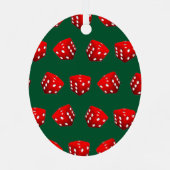 Persoonlijke Bunco Holiday Gift Metalen Ornament (Achterkant)