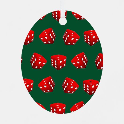 Persoonlijke Bunco Holiday Gift Metalen Ornament (Achterkant)