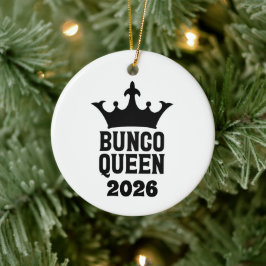 Persoonlijke Bunco Queen-versiering Keramisch Ornament