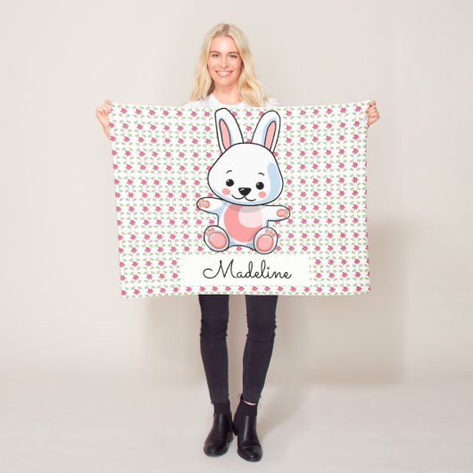 Persoonlijke bunny fleece deken (In situ)