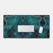 Persoonlijke bureaumat - Marmer Gouden Aderen (Keyboard & Muis)