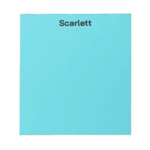 Persoonlijke bureauname in pastel turquoise kleur