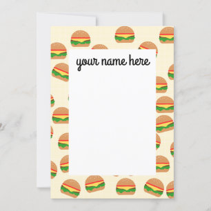 Persoonlijke Burgers Notecards Kaart