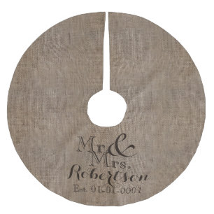 Persoonlijke burlap-look Rustic Wedding Keepomwill Kerstboom Rok
