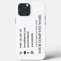 Persoonlijke Business Card Promo iPhone hoesje