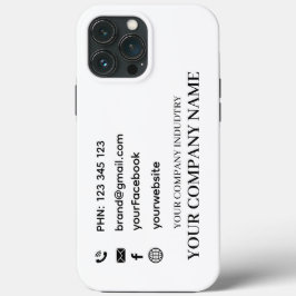 Persoonlijke Business Card Promo iPhone hoesje