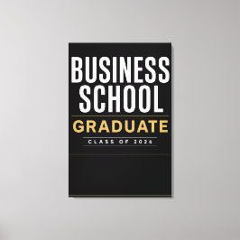 Persoonlijke Business Degree Afgestudeerde 2026 Ku Canvas Afdruk