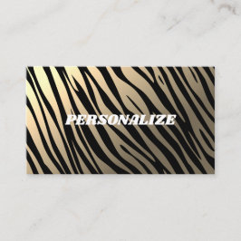 Persoonlijke Business Style Golden Tiger Print Coo Visitekaartje