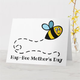 Persoonlijke Busy Bumblebee Moederdagkaart Kaart
