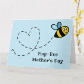 Persoonlijke Busy Bumblebee Moederdagkaart Kaart (Gele Bloem)
