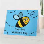 Persoonlijke Busy Bumblebee Moederdagkaart Kaart (Voorkant)