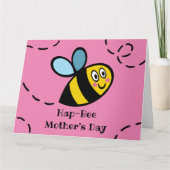 Persoonlijke Busy Bumblebee Moederdagkaart Kaart (Voorkant)