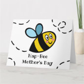 Persoonlijke Busy Bumblebee Moederdagkaart Kaart (Voorkant)