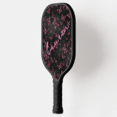 Persoonlijke Butterfly Naam Pickleball Ontwerp Paddle (Links)