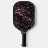 Persoonlijke Butterfly Naam Pickleball Ontwerp Paddle (Achterkant)