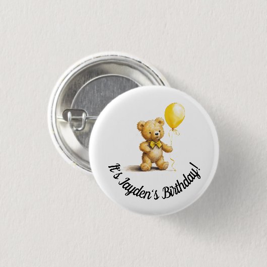 Persoonlijke Button voor Verjaardag, Baby shower, (Voorkant /achterkant)