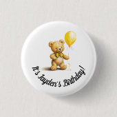 Persoonlijke Button voor Verjaardag, Baby shower, (Voorkant)