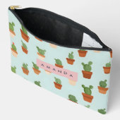 Persoonlijke Cactus in Terracotta Potten Etui (Open)
