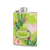 Persoonlijke Cactus Pastel Heupfles (Links)