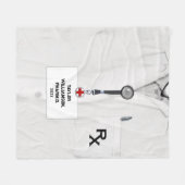 Persoonlijke Cadeau-ideeën voor Apothekers Fleece Deken (Voorkant (Horizontaal))