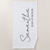 Persoonlijke Cadeau-ideeën voor de Getuige van de  Strandlaken (Voorkant)