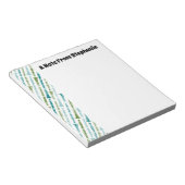 Persoonlijke cadeaumuziek van Clarinet Player Notitieblok (Schuin)