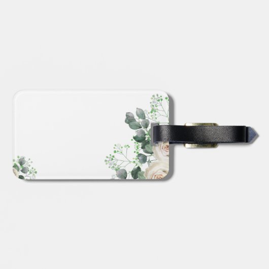 Persoonlijke cadeaus voor bruidsmeisjes Thema witt Bagagelabel (Achterkant horizontaal)