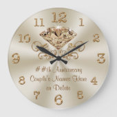 Persoonlijke cadeaus voor bruiloft of Jubileum Grote Klok (Voorkant)