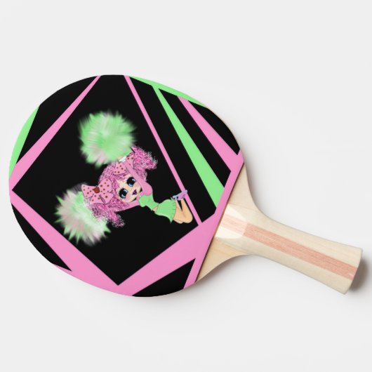 Persoonlijke cadeaus voor cheerleaders tafeltennisbatje (Zijkant)