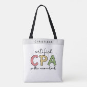 Persoonlijke cadeaus voor CPA-gecertificeerde open Tote Bag (Achterkant)