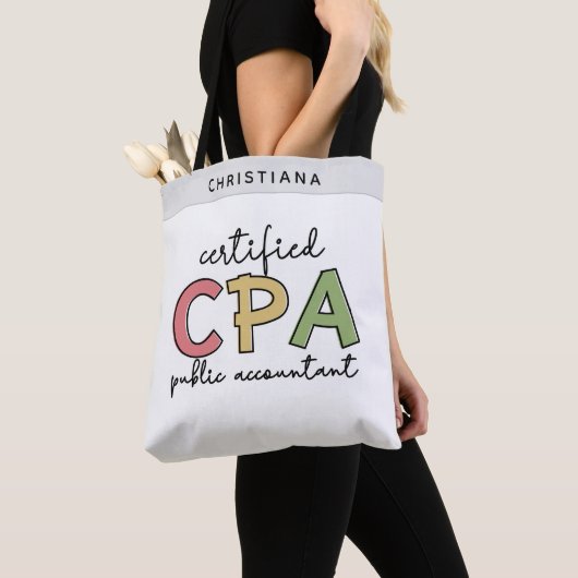 Persoonlijke cadeaus voor CPA-gecertificeerde open Tote Bag (Dichtbij)