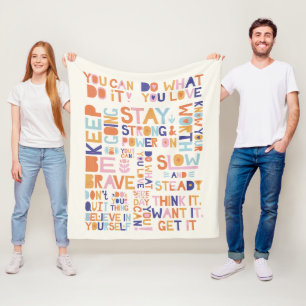 Persoonlijke cadeaus voor een spoedig herstel met  fleece deken