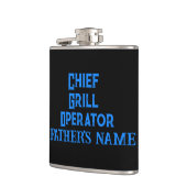 Persoonlijke cadeaus voor grilling van pap vinylaf heupfles (Links)