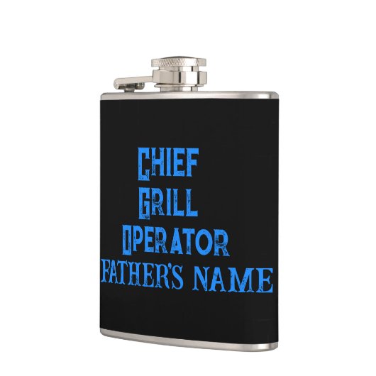 Persoonlijke cadeaus voor grilling van pap vinylaf heupfles (Links)