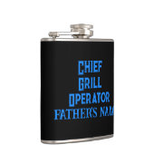 Persoonlijke cadeaus voor grilling van pap vinylaf heupfles (Rechts)