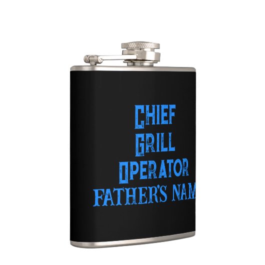 Persoonlijke cadeaus voor grilling van pap vinylaf heupfles (Rechts)