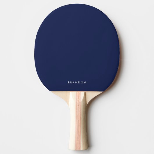 Persoonlijke cadeaus voor mannen blauwe pingpongpe tafeltennisbatje (Voorkant)