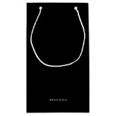 Persoonlijke Cadeaus Voor Mannen Kleine Zwarte Cad Klein Cadeauzakje (Achterkant)