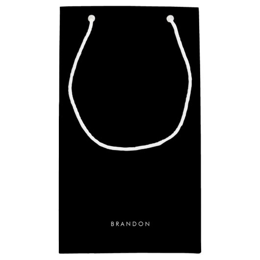 Persoonlijke Cadeaus Voor Mannen Kleine Zwarte Cad Klein Cadeauzakje (Achterkant)