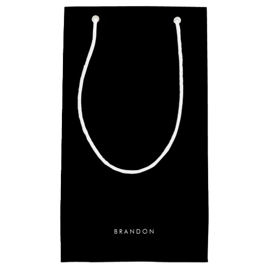 Persoonlijke Cadeaus Voor Mannen Kleine Zwarte Cad Klein Cadeauzakje (Voorkant)