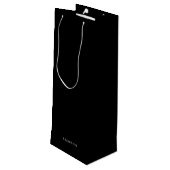 Persoonlijke cadeaus voor mannen Wijn Zwarte cadea Wijn Cadeautas (Achterkant Gekanteld)