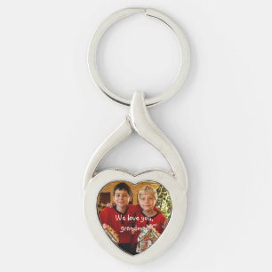 Persoonlijke cadeaus voor oma hart sleutelhangers