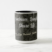 Persoonlijke cadeaus voor oudere ouderparen grijze mok (Midden)