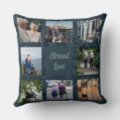 Persoonlijke cadeaus voor oudere ouderparen Groen Kussen (Achterkant)